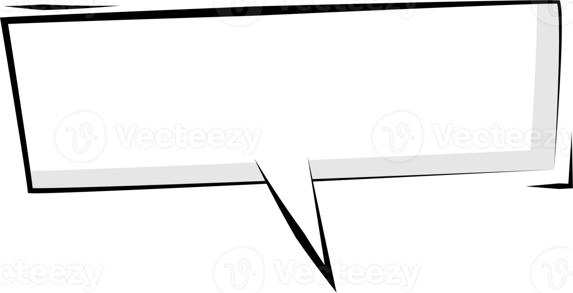 Black and white color speech bubble balloon, icon sticker memo keyword planner text box banner, flat png transparent element design