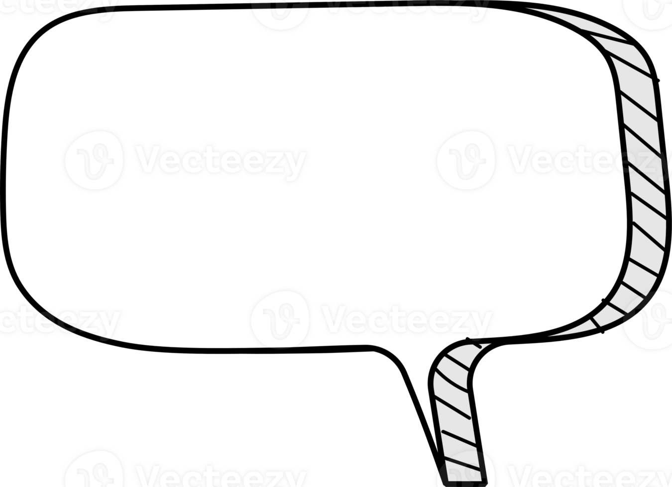 3d white color speech bubble balloon icon sticker memo keyword planner text box banner, flat png transparent element design