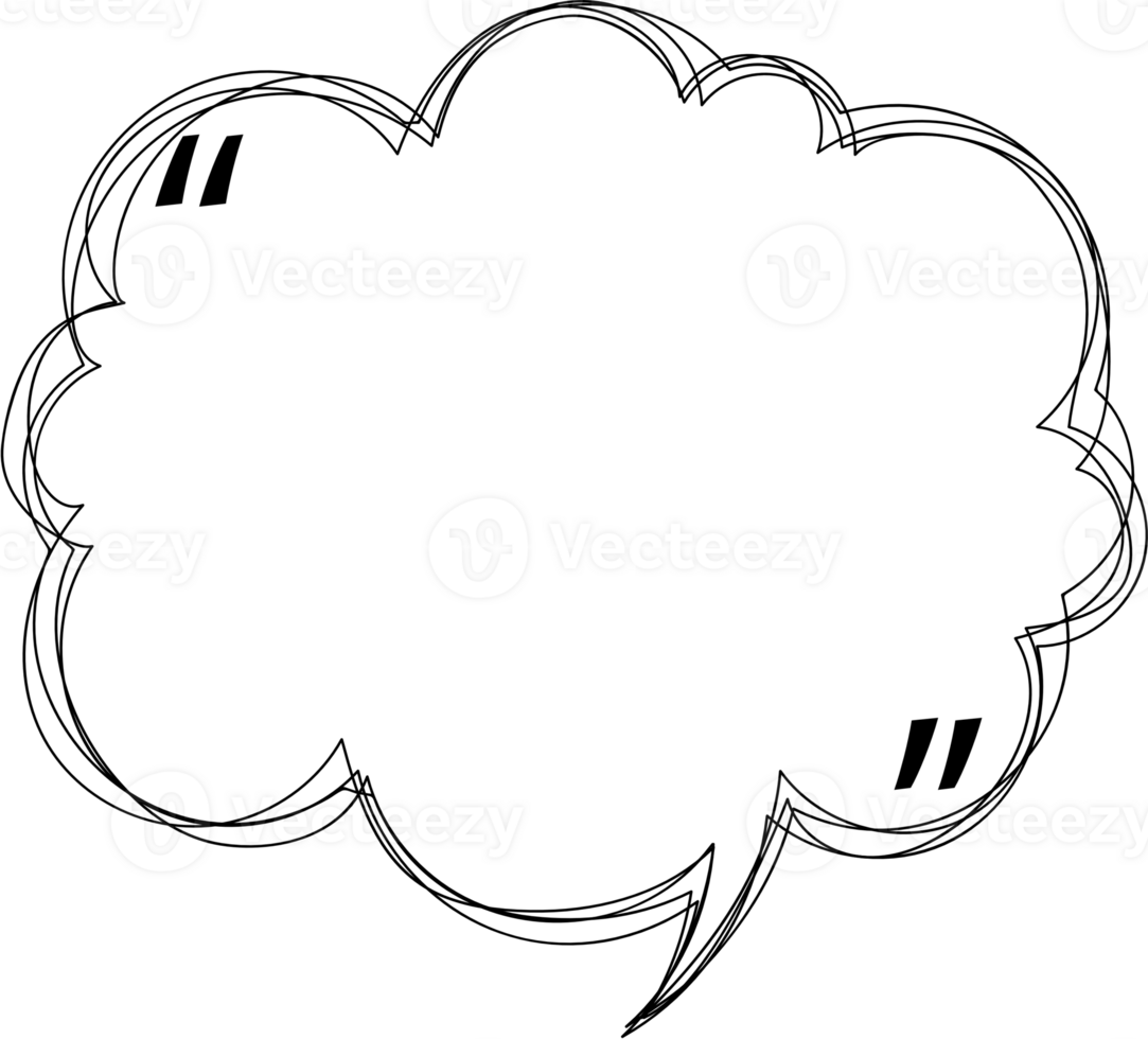 speech bubble balloon with quotation marks, icon sticker memo keyword planner text box banner, flat png transparent element design