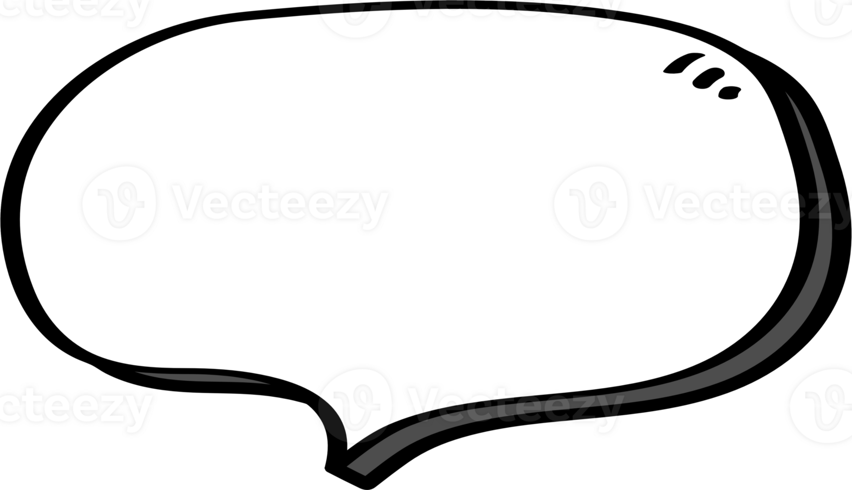 3d white color speech bubble balloon icon sticker memo keyword planner text box banner, flat png transparent element design