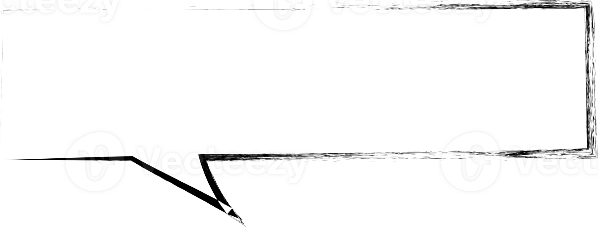 Black and white color speech bubble balloon, icon sticker memo keyword planner text box banner, flat png transparent element design
