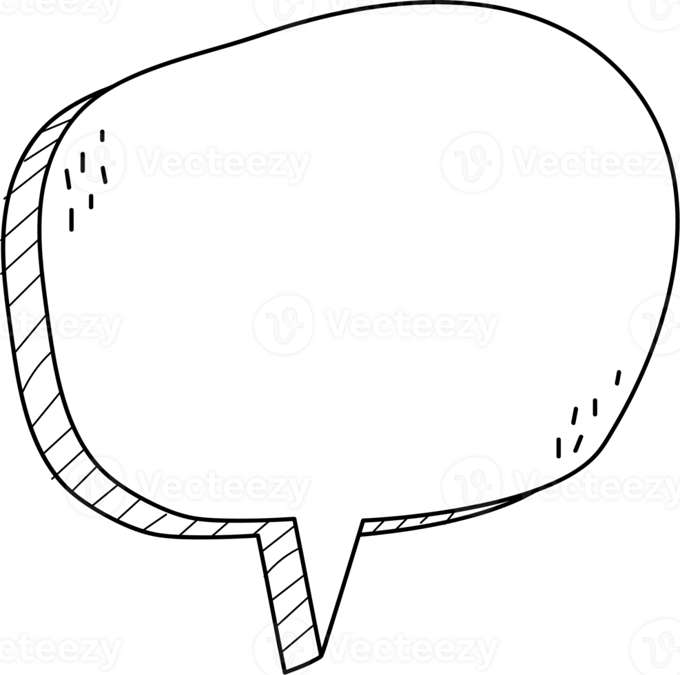 3d white color speech bubble balloon icon sticker memo keyword planner text box banner, flat png transparent element design