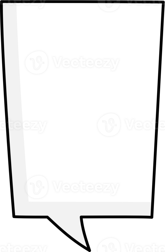 Black and white color speech bubble balloon, icon sticker memo keyword planner text box banner, flat png transparent element design