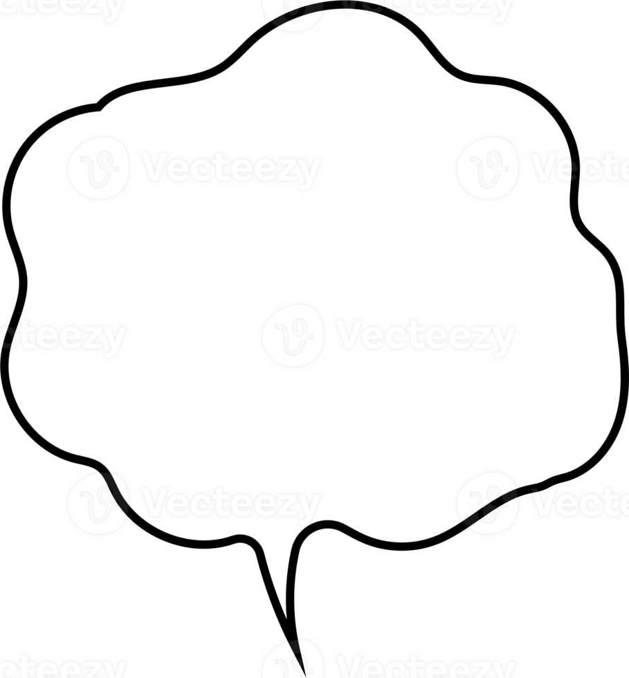 Black and white color speech bubble balloon, icon sticker memo keyword planner text box banner, flat png transparent element design