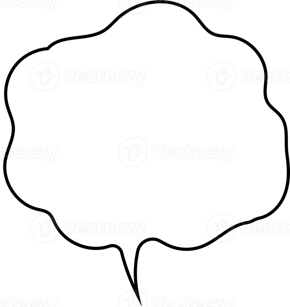 Black and white color speech bubble balloon, icon sticker memo keyword planner text box banner, flat png transparent element design