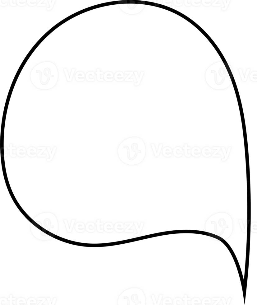 Black and white color speech bubble balloon, icon sticker memo keyword planner text box banner, flat png transparent element design