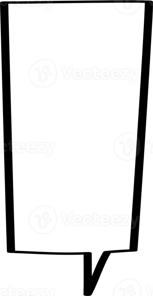 Black and white color speech bubble balloon, icon sticker memo keyword planner text box banner, flat png transparent element design