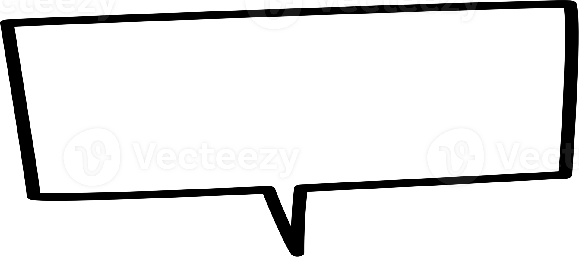 Black and white color speech bubble balloon, icon sticker memo keyword planner text box banner, flat png transparent element design