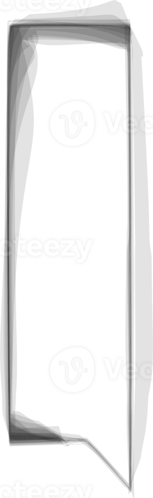 Black and white color speech bubble balloon, icon sticker memo keyword planner text box banner, flat png transparent element design