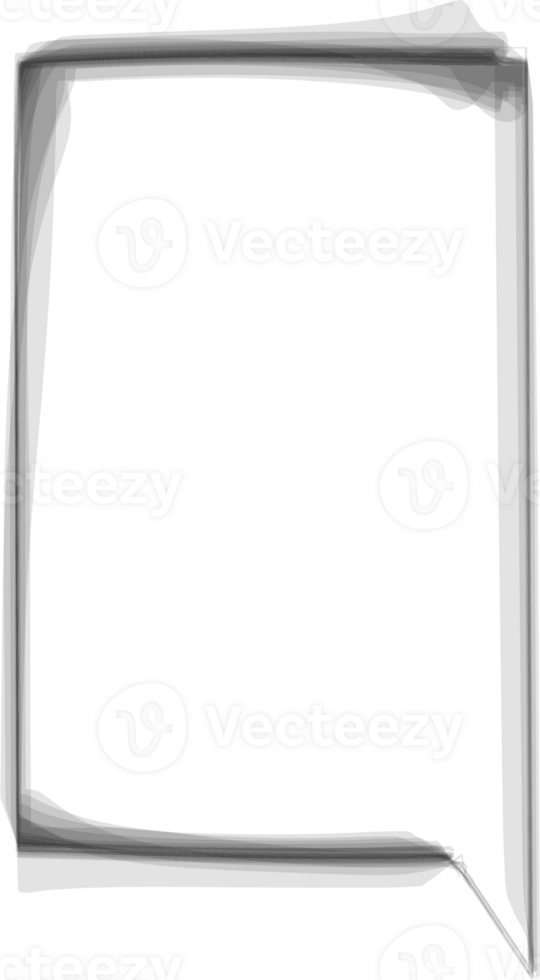 Black and white color speech bubble balloon, icon sticker memo keyword planner text box banner, flat png transparent element design