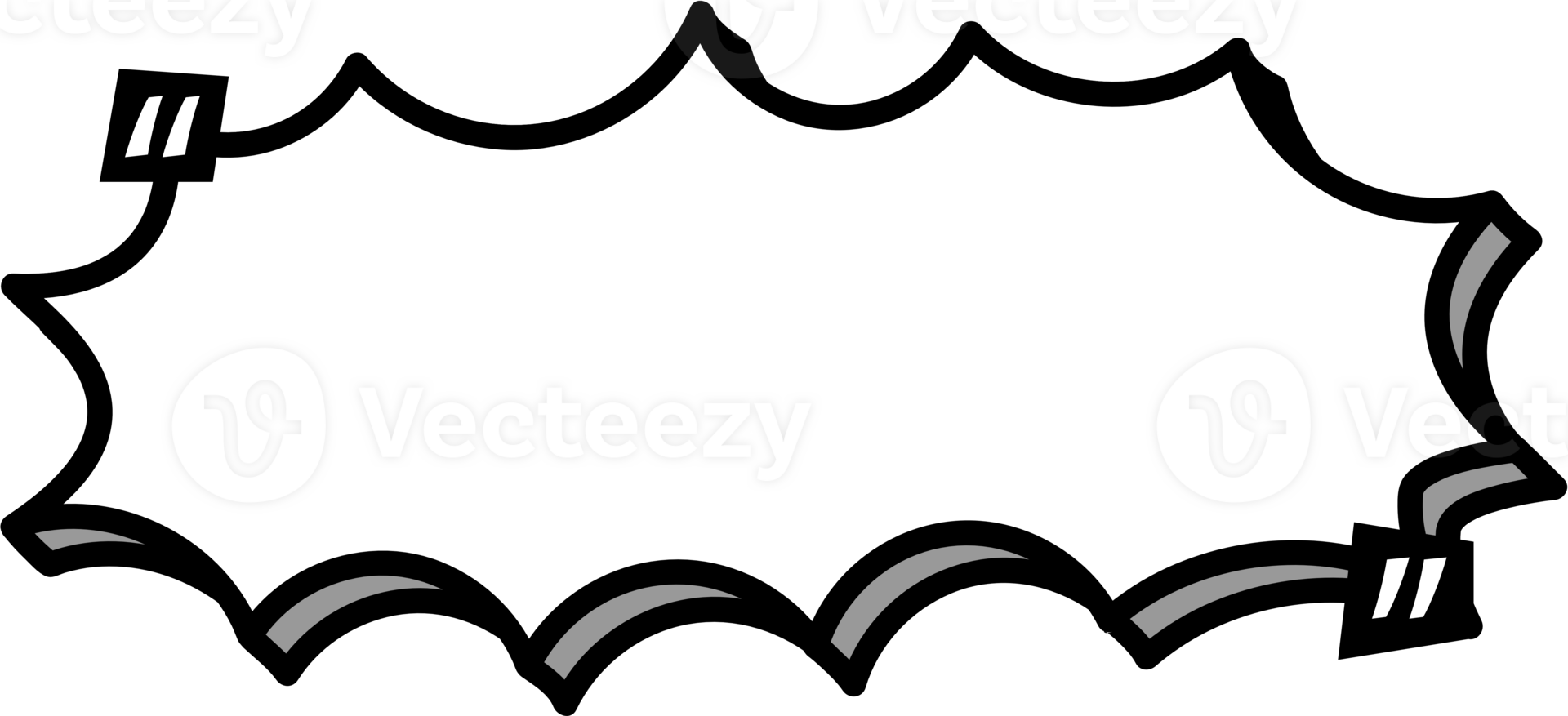 3d speech bubble balloon with quotation marks icon sticker memo keyword planner text box banner, flat png transparent element design