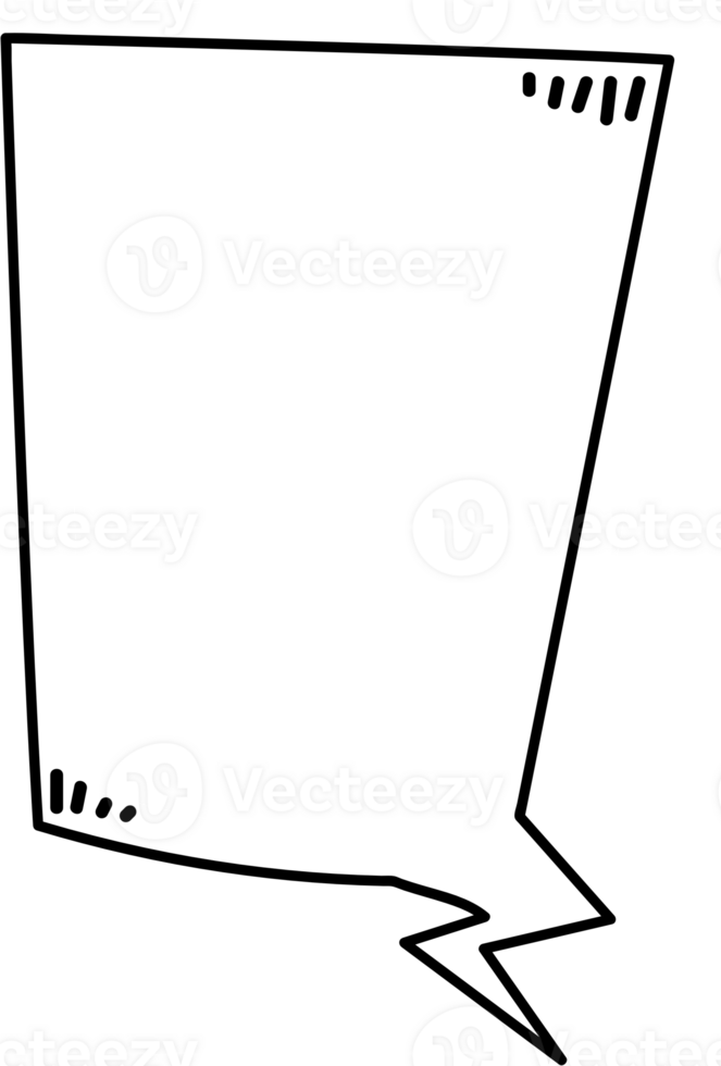Black and white color speech bubble balloon, icon sticker memo keyword planner text box banner, flat png transparent element design