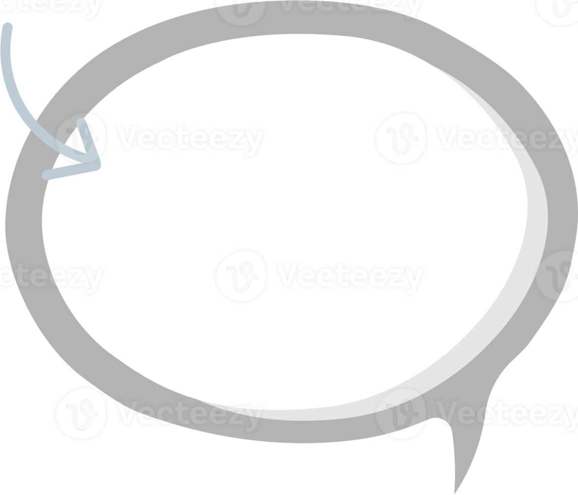 speech bubble balloon icon sticker memo keyword planner text box banner, flat png transparent element design