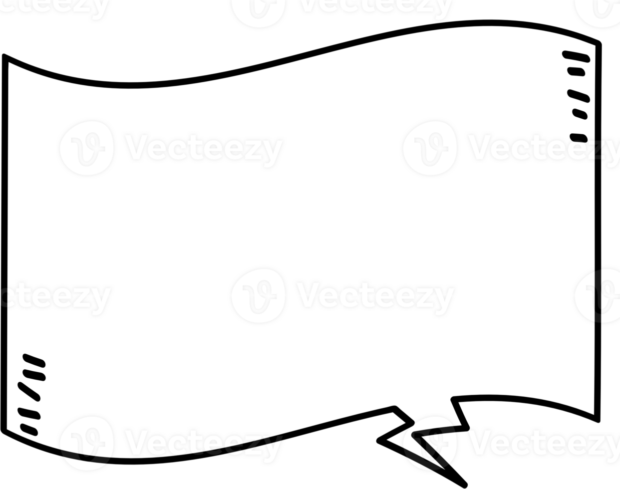 Black and white color speech bubble balloon, icon sticker memo keyword planner text box banner, flat png transparent element design