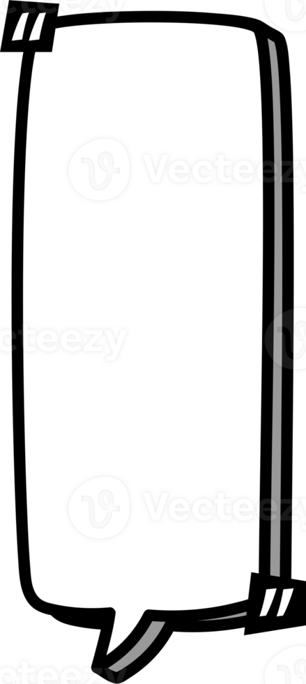 3d speech bubble balloon with quotation marks icon sticker memo keyword planner text box banner, flat png transparent element design