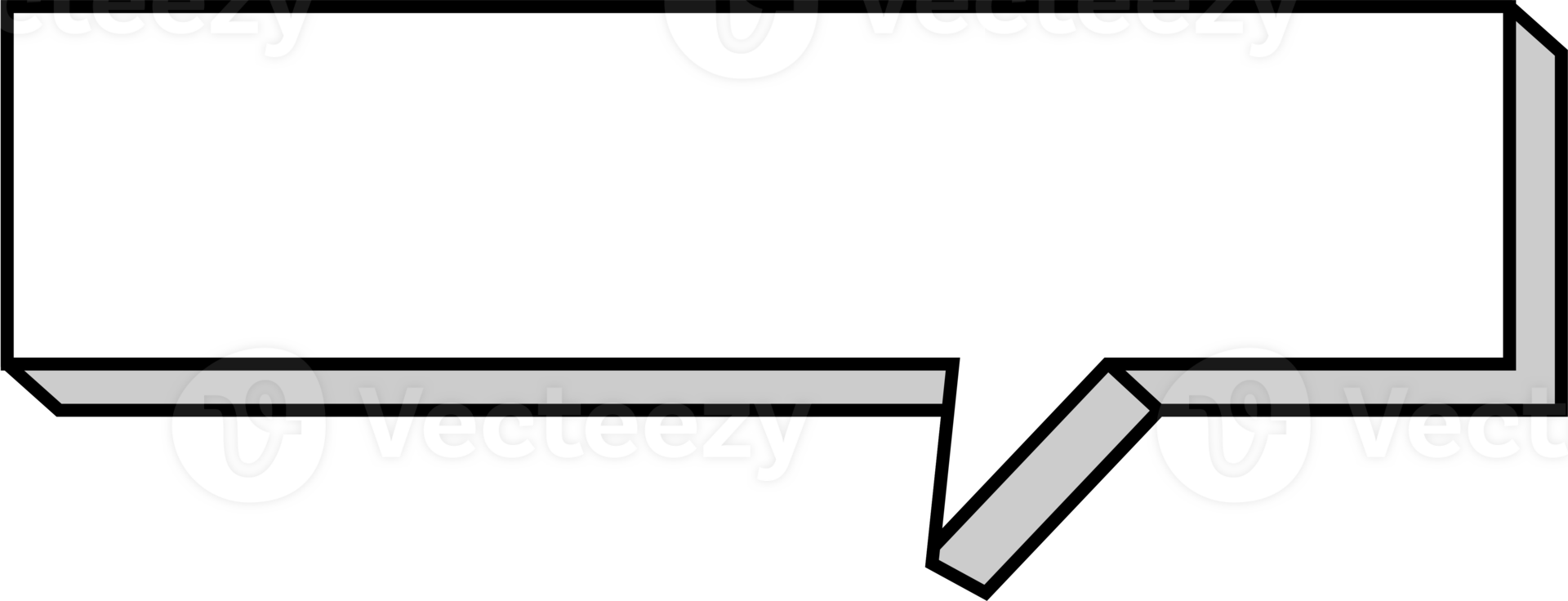 3d white color speech bubble balloon icon sticker memo keyword planner text box banner, flat png transparent element design