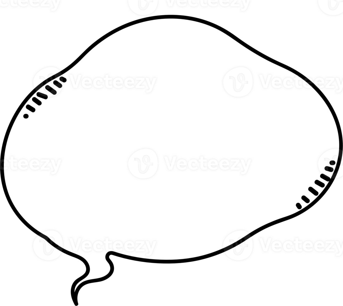 Black and white color speech bubble balloon, icon sticker memo keyword planner text box banner, flat png transparent element design
