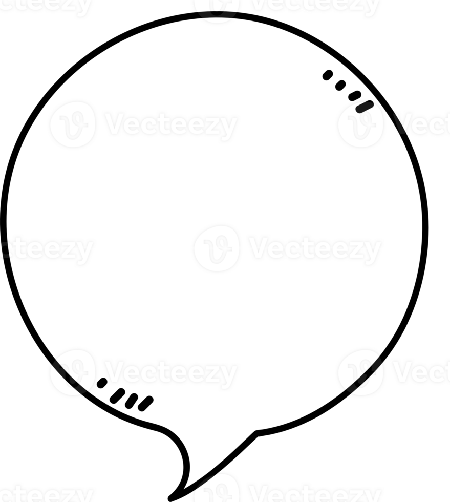 Black and white color speech bubble balloon, icon sticker memo keyword planner text box banner, flat png transparent element design