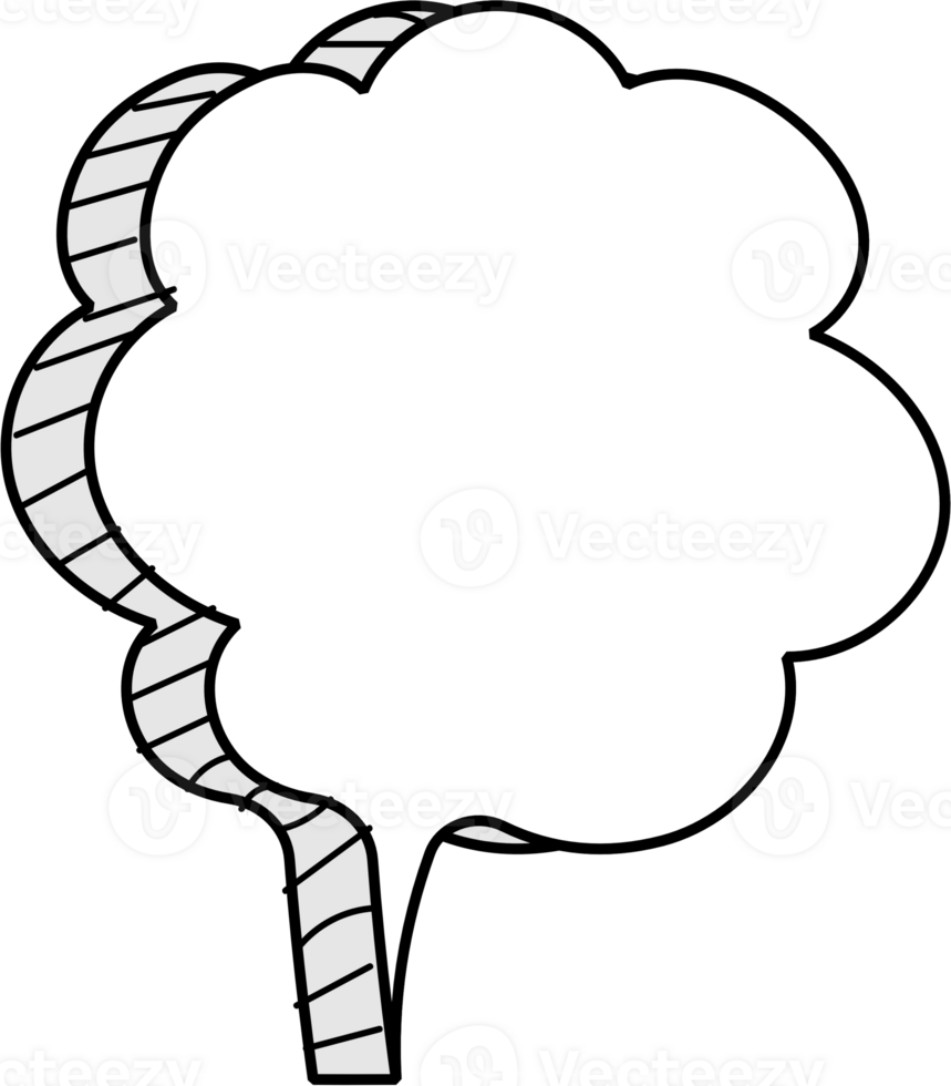 3d speech bubble balloon icon sticker memo keyword planner text box banner, flat png transparent element design