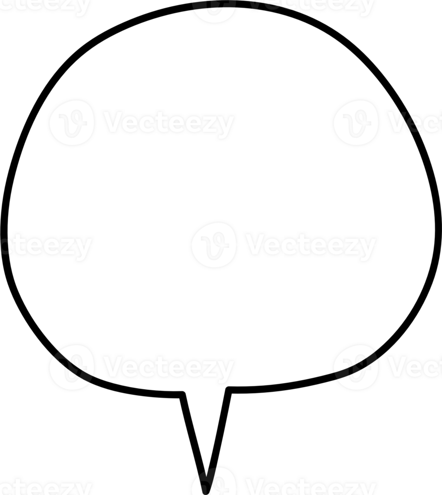 Black and white color speech bubble balloon, icon sticker memo keyword planner text box banner, flat png transparent element design