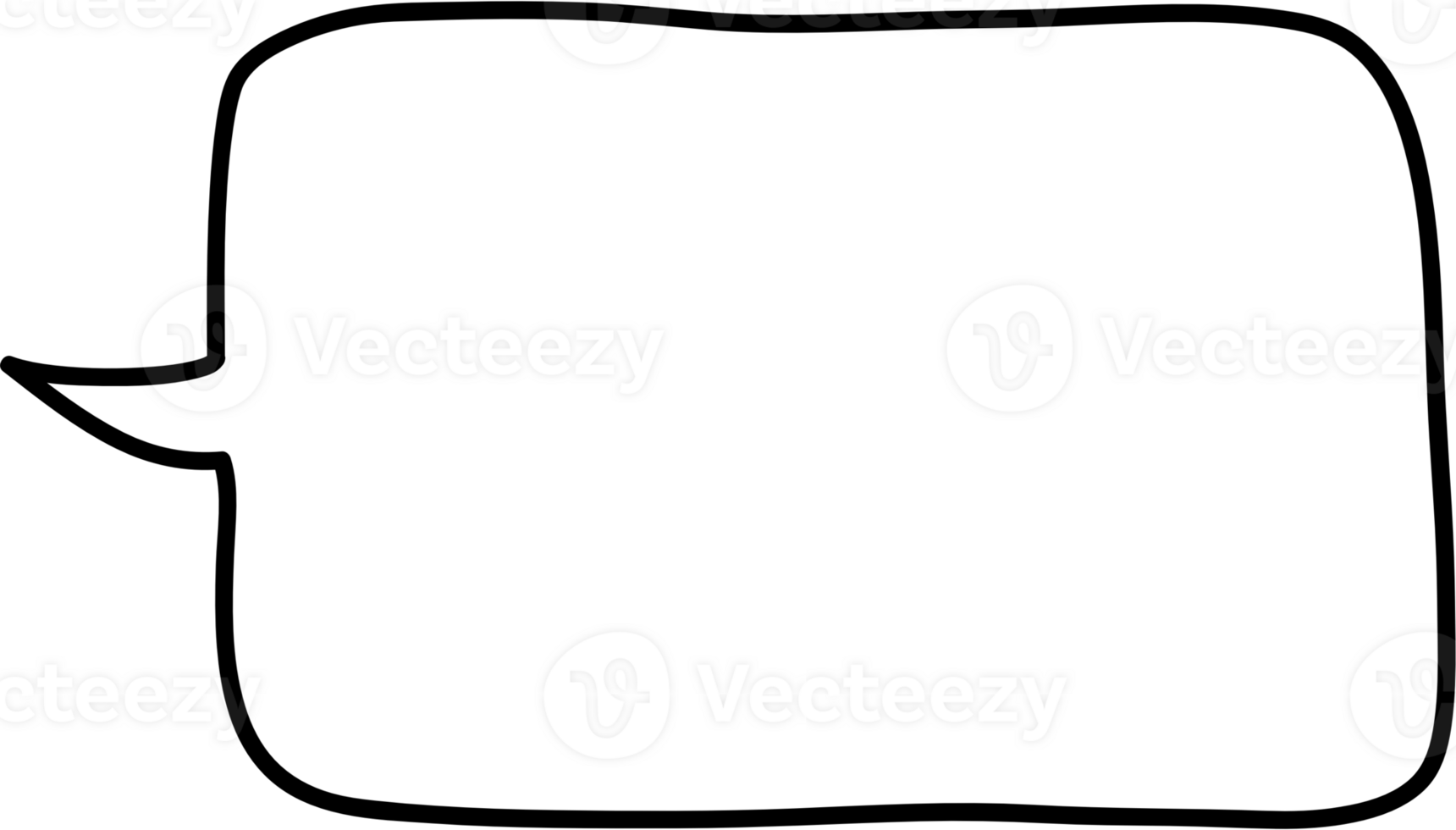 Black and white color speech bubble balloon, icon sticker memo keyword planner text box banner, flat png transparent element design