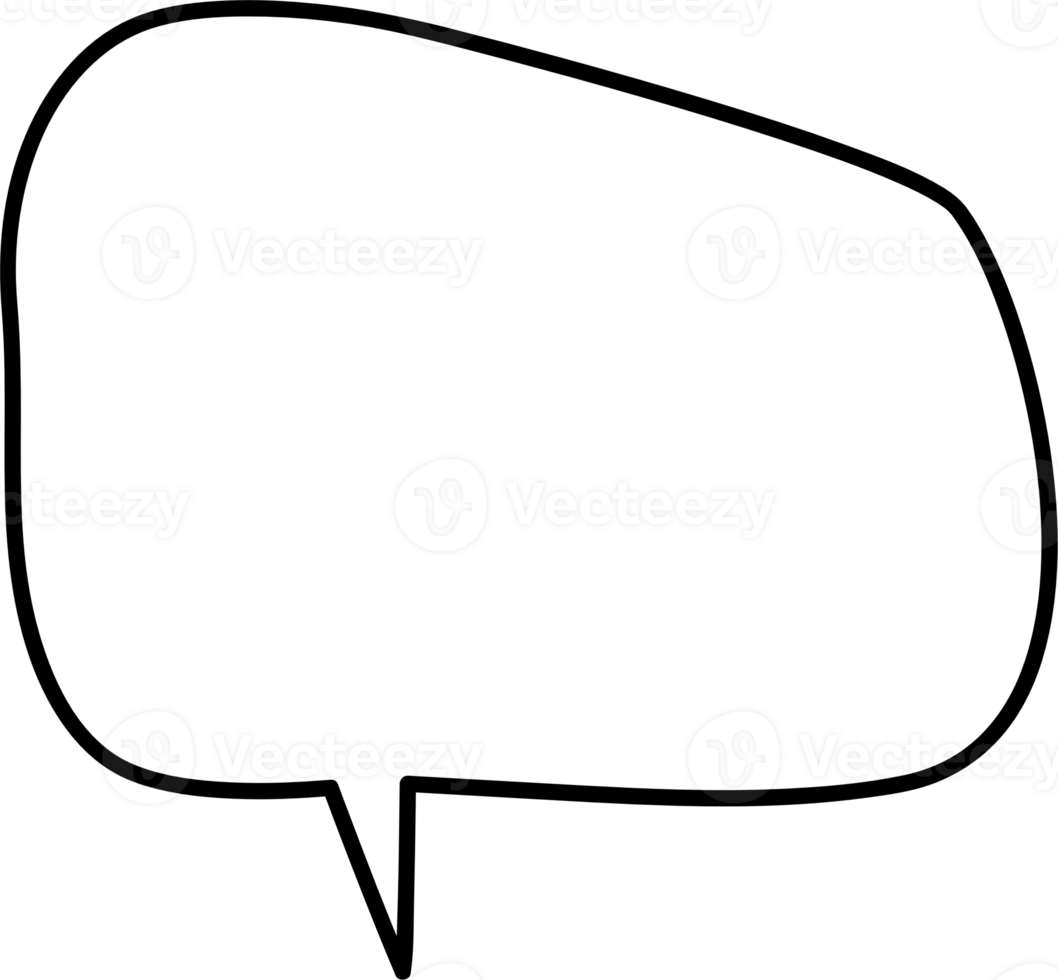 Black and white color speech bubble balloon, icon sticker memo keyword planner text box banner, flat png transparent element design