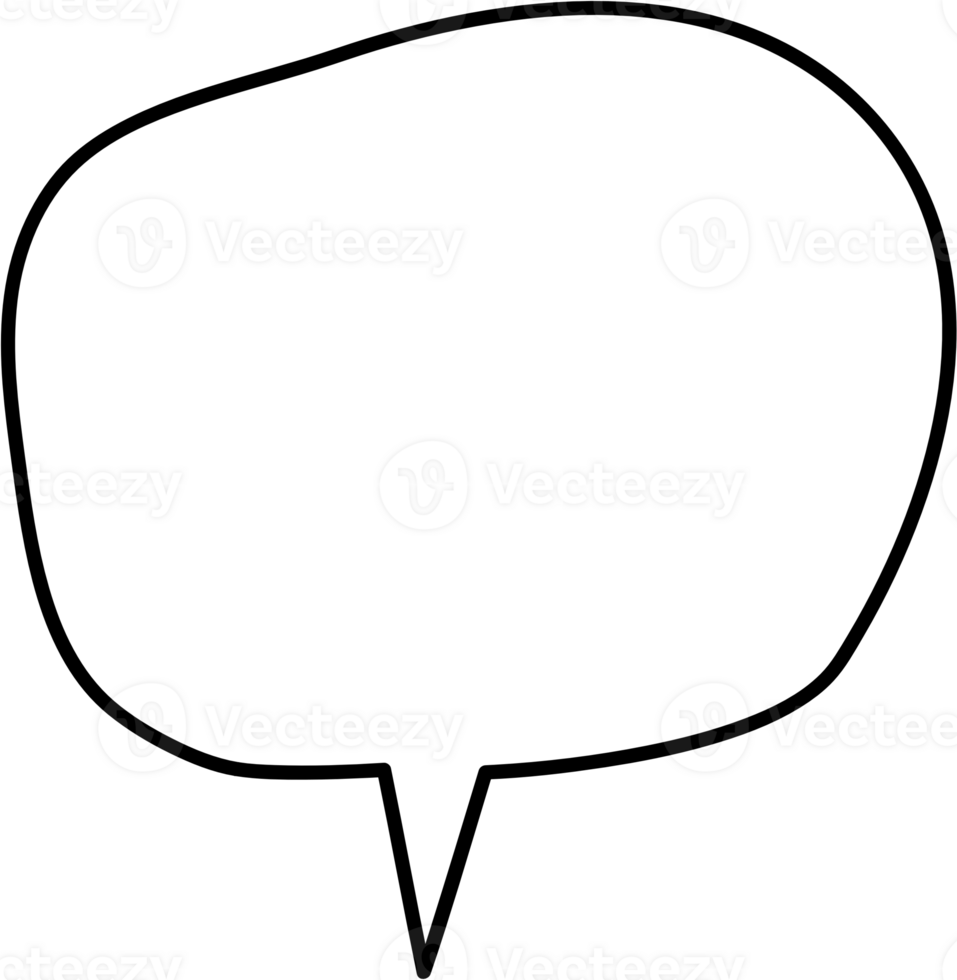 Black and white color speech bubble balloon, icon sticker memo keyword planner text box banner, flat png transparent element design