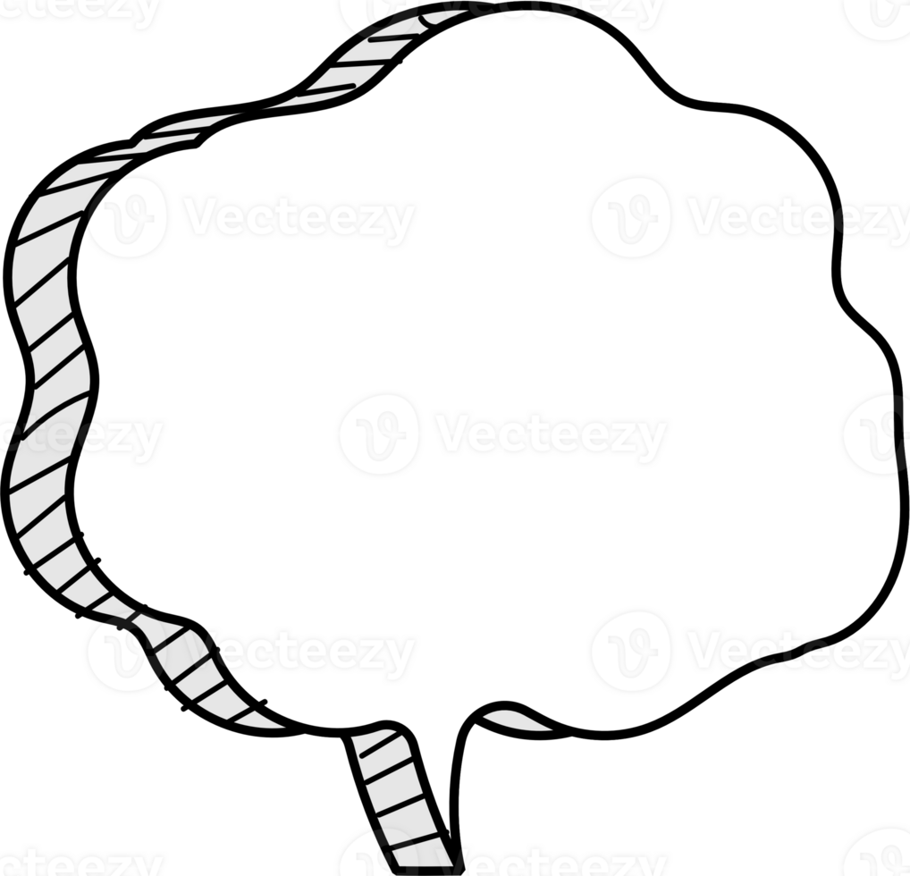 3d speech bubble balloon icon sticker memo keyword planner text box banner, flat png transparent element design