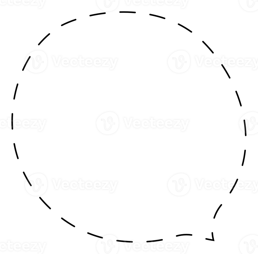 Dashed line Black and white color speech bubble balloon, icon sticker memo keyword planner text box banner, flat png transparent element design