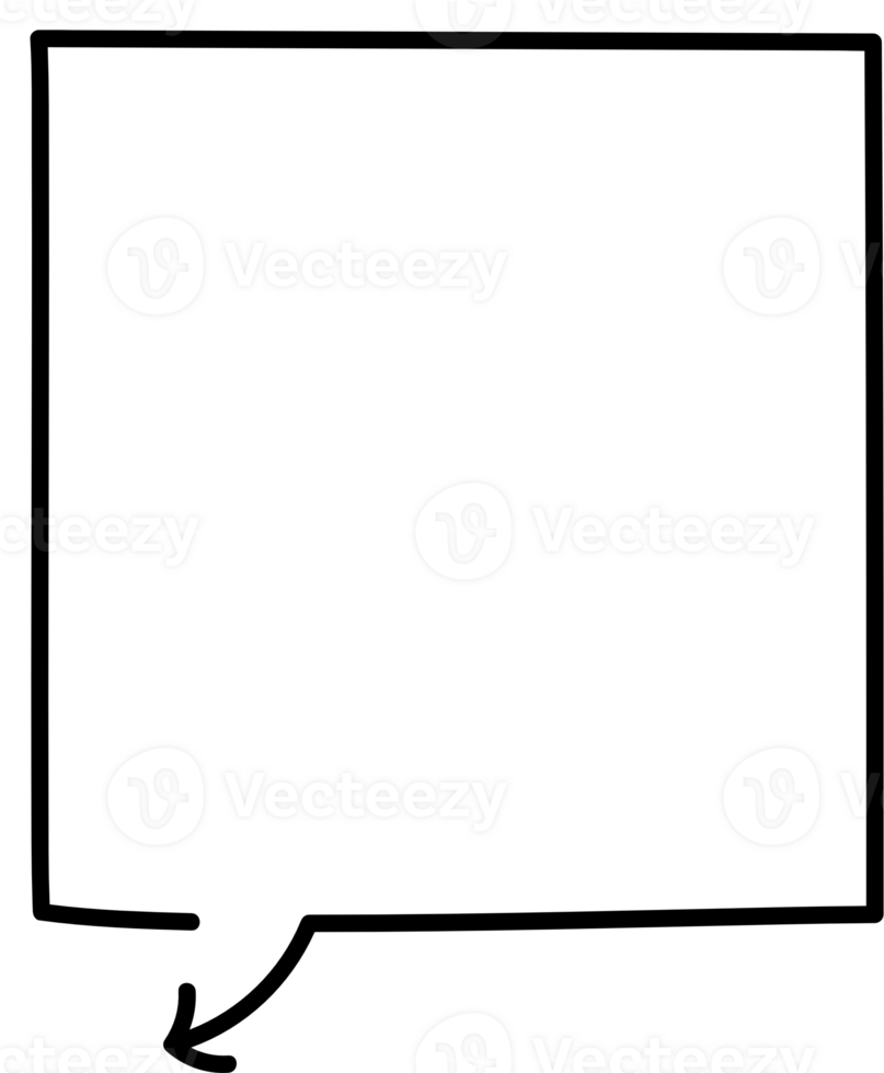 Arrow point speech bubble balloon icon sticker memo keyword planner text box banner, flat png transparent element design