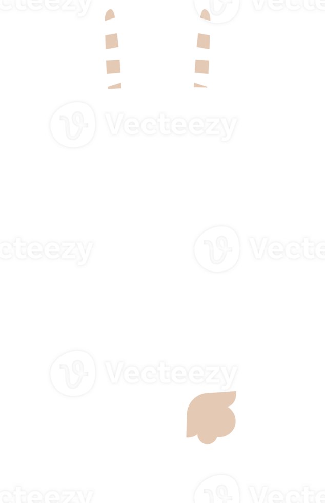 Animal pet bunny rabbit speech bubble balloon icon sticker memo keyword planner text box banner, flat png transparent element design