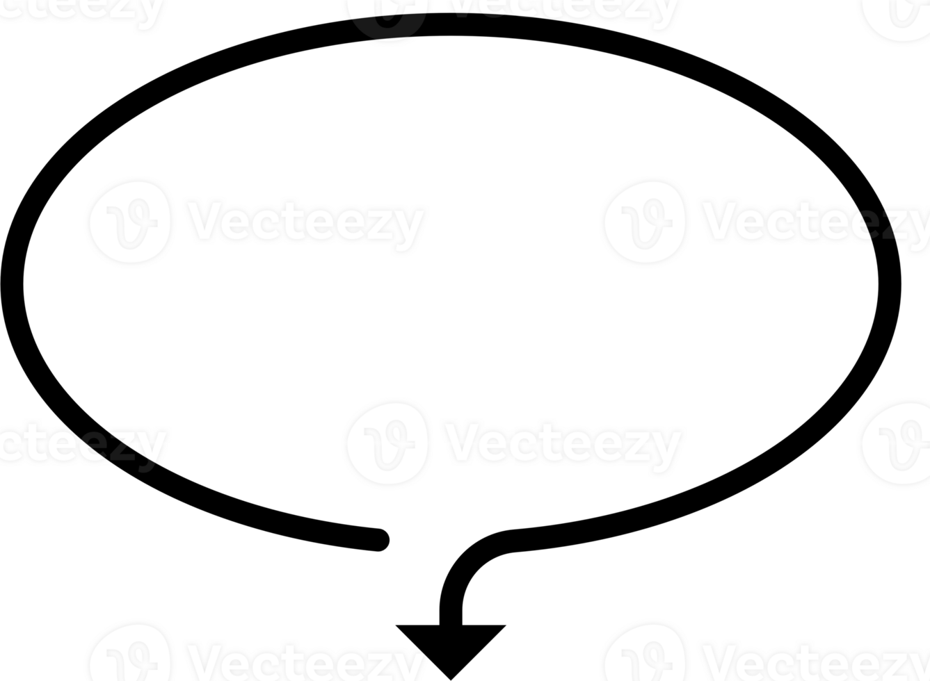 Arrow point speech bubble balloon icon sticker memo keyword planner text box banner, flat png transparent element design