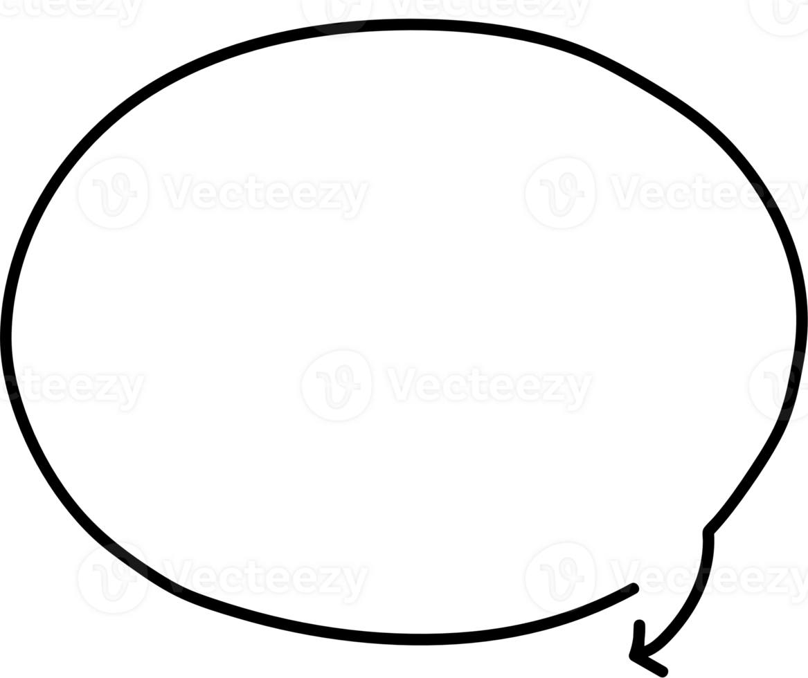 Arrow point speech bubble balloon icon sticker memo keyword planner text box banner, flat png transparent element design