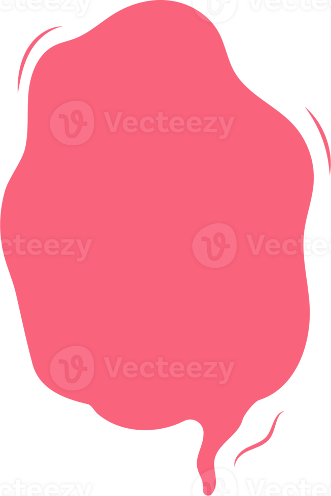 Colorful pastel pink color speech bubble balloon, icon sticker memo keyword planner text box banner, flat png transparent element design
