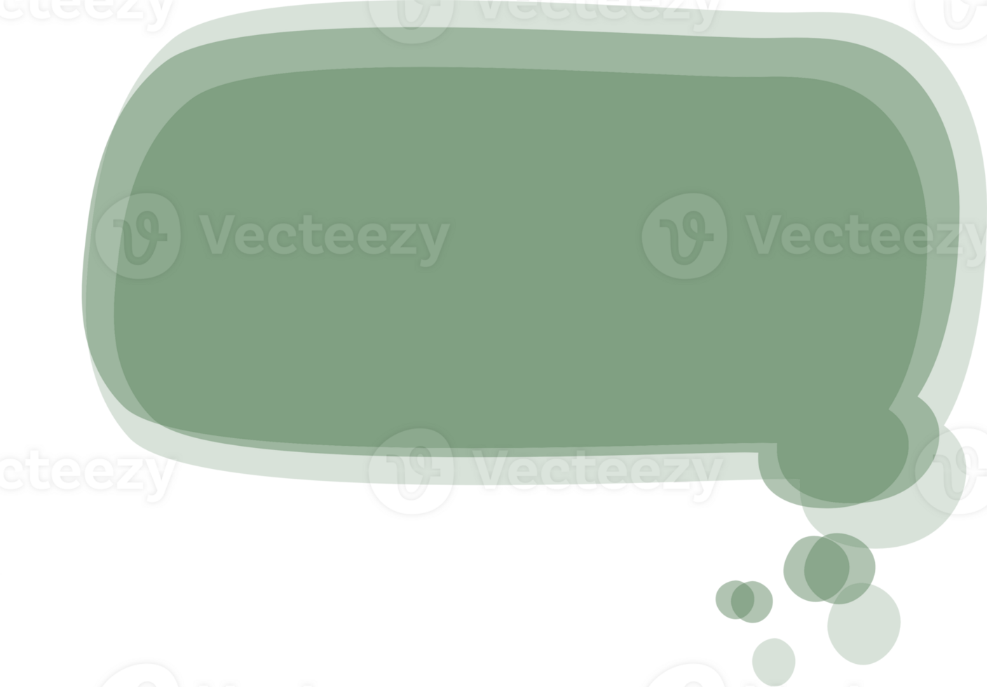 Colorful pastel green color speech bubble balloon, icon sticker memo keyword planner text box banner, flat png transparent element design