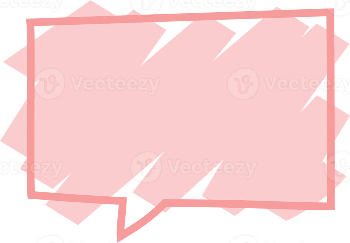 Colorful pastel pink color speech bubble balloon, icon sticker memo keyword planner text box banner, flat png transparent element design