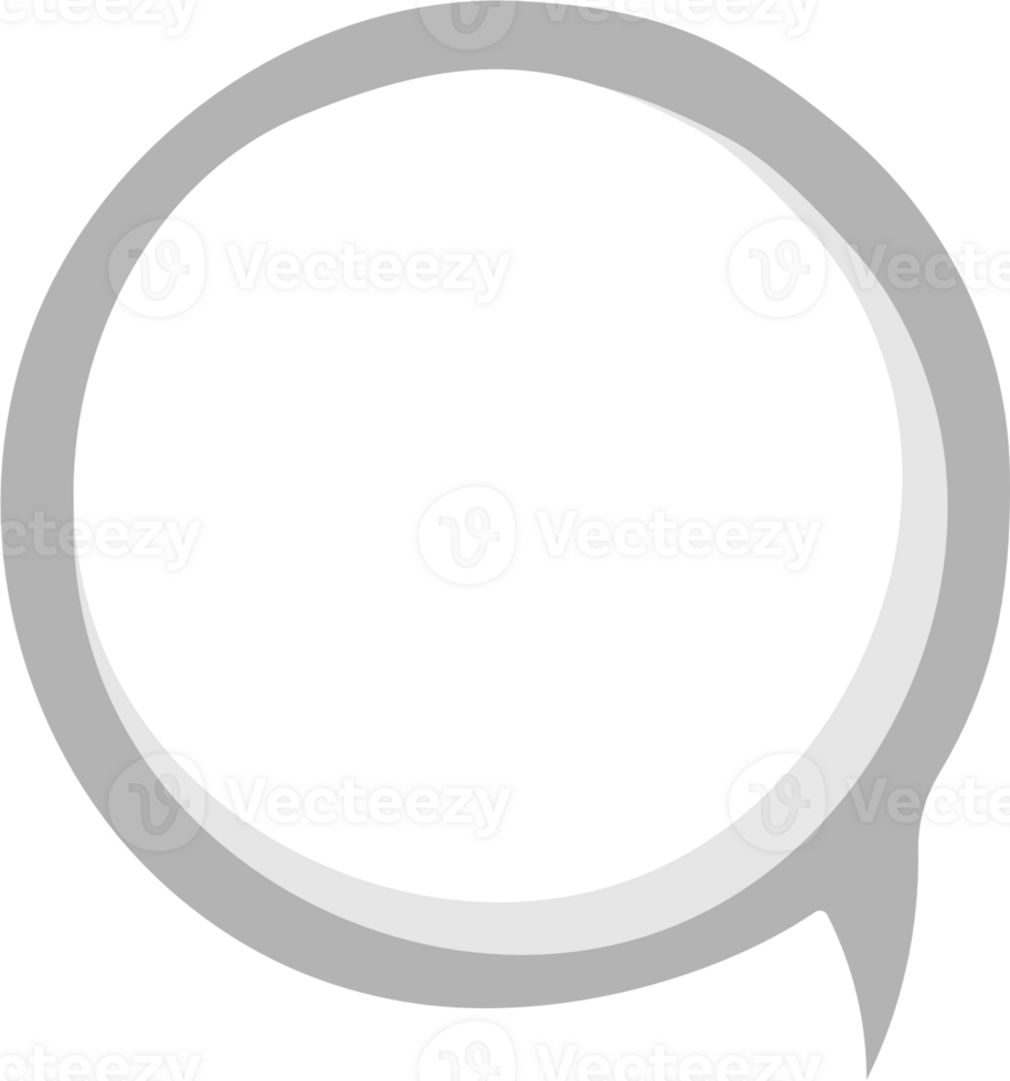 speech bubble balloon icon sticker memo keyword planner text box banner, flat png transparent element design