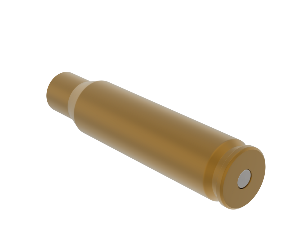 Bullet isolated on background. 3d rendering - illustration png
