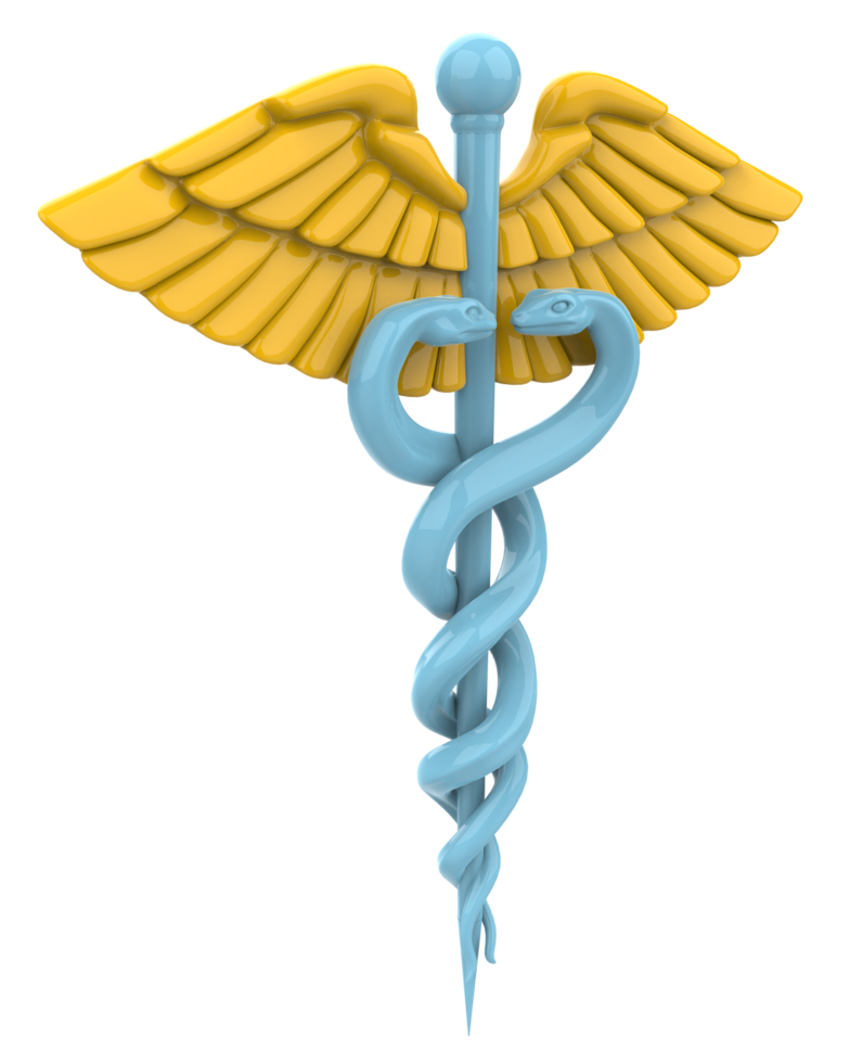 Medicine symbol isolated on background. 3d rendering - illustration png