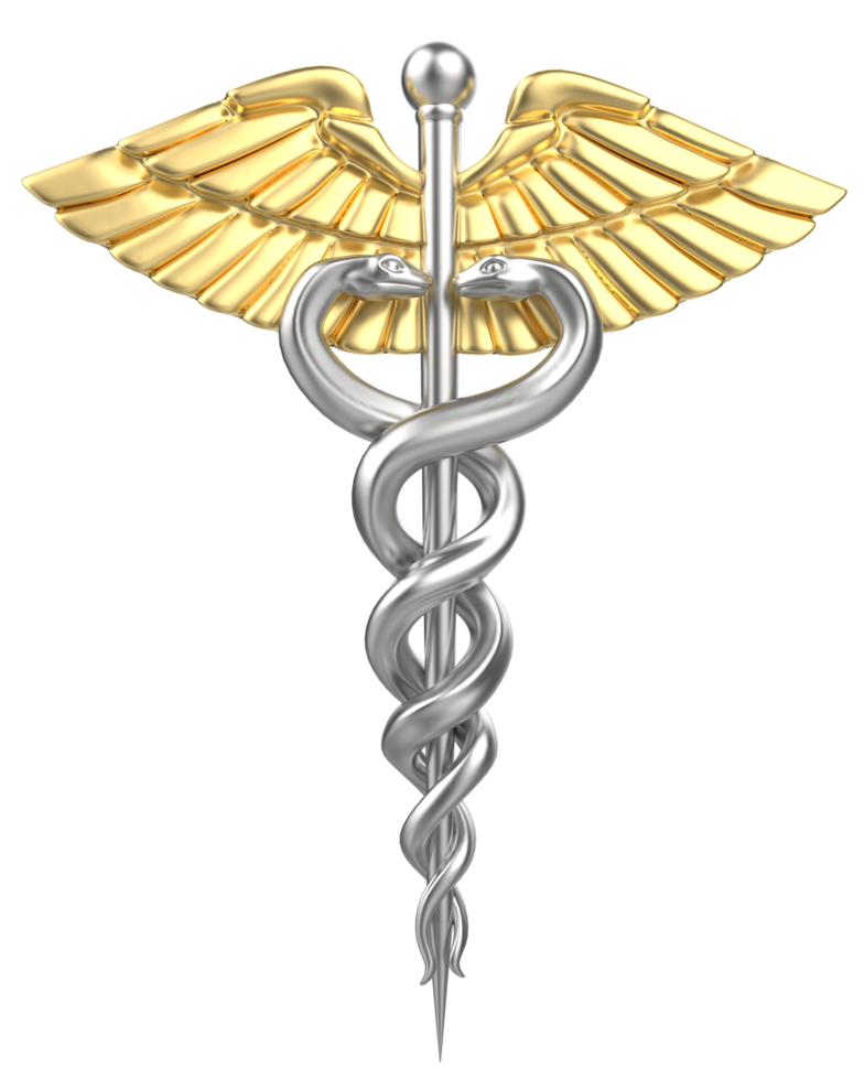 Medicine symbol isolated on background. 3d rendering - illustration png