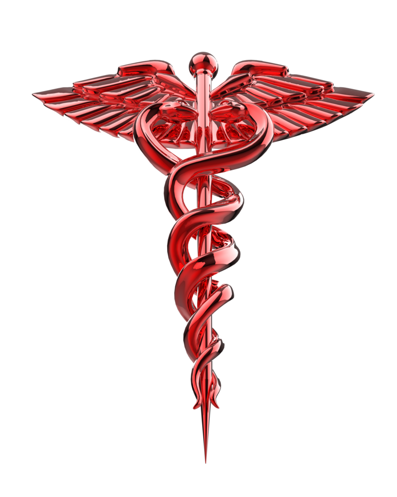 Medicine symbol isolated on background. 3d rendering - illustration png