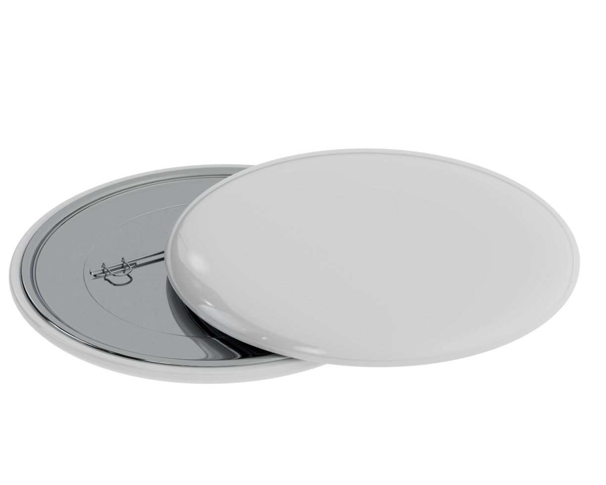 Button isolated on background. 3d rendering - illustration png