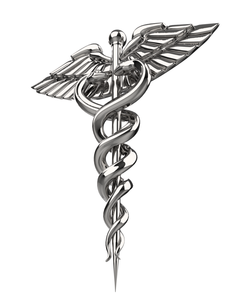 Medicine symbol isolated on background. 3d rendering - illustration png