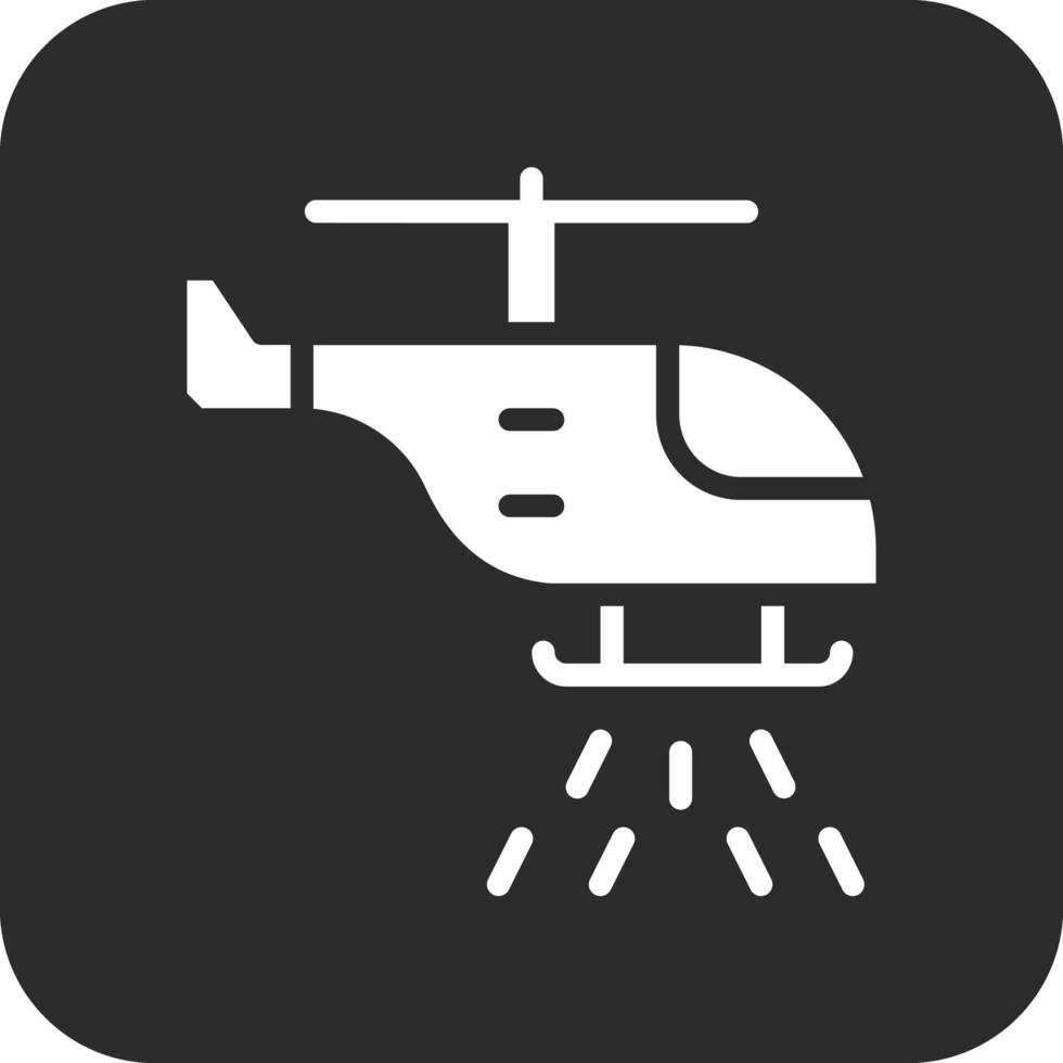 bombero helicóptero vector icono