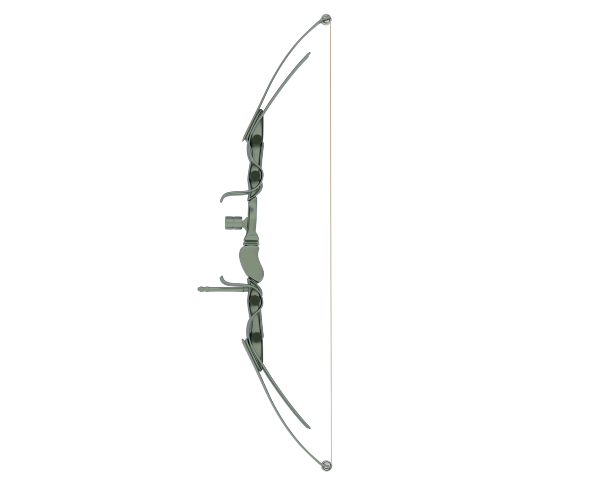 Bow isolated on background. 3d rendering - illustration png