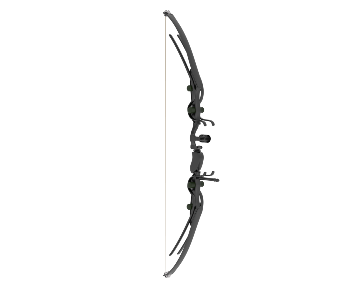 Bow isolated on background. 3d rendering - illustration png
