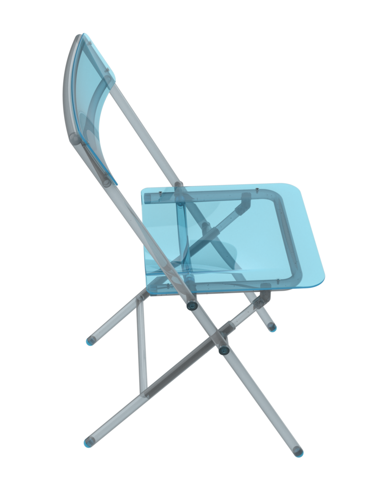 Folding chair isolated on background. 3d rendering - illustration png