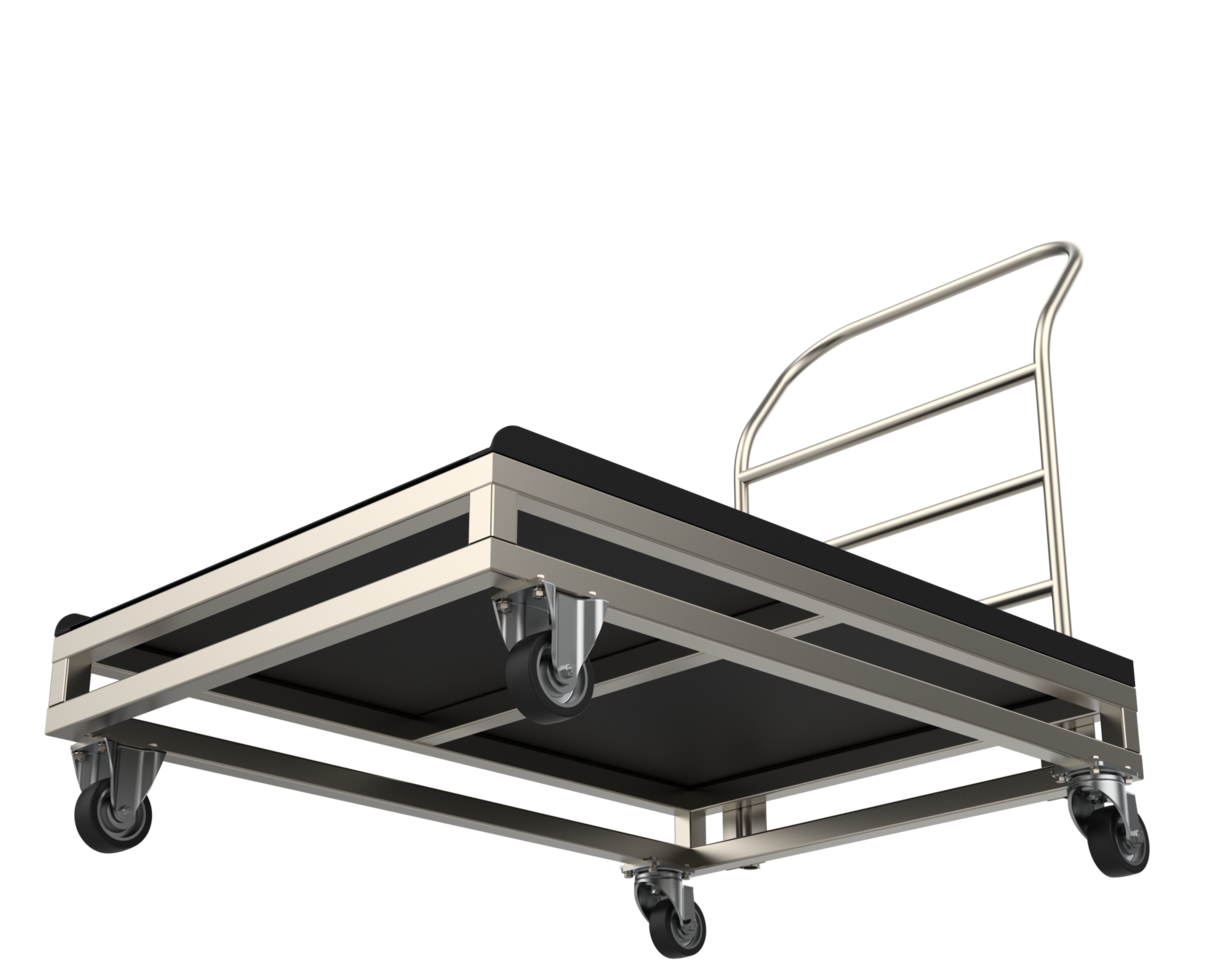 Warehouse cart isolated on background. 3d rendering - illustration png