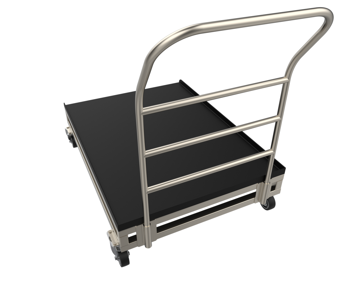 Warehouse cart isolated on background. 3d rendering - illustration png