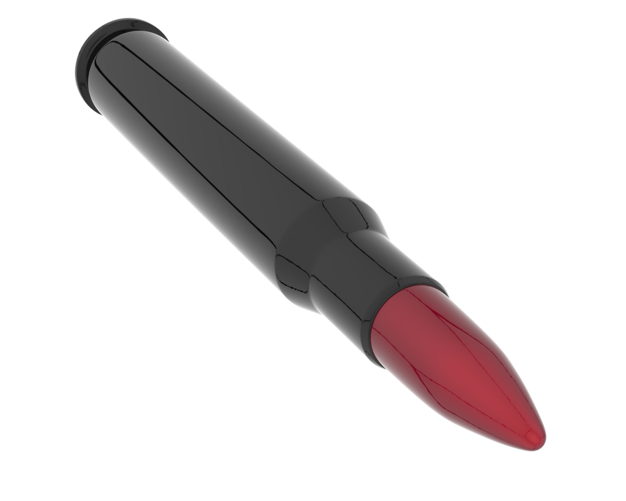 Bullet isolated on background. 3d rendering - illustration png